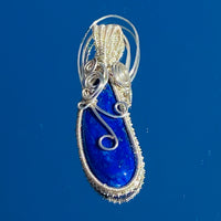 Lapis Wire Wrapped Pendant