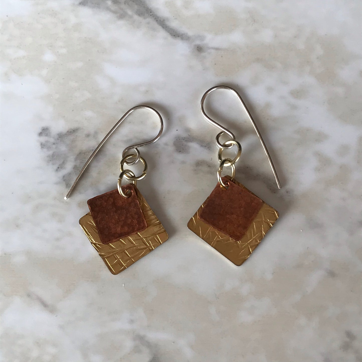 Copper and brass diamonds