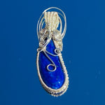 Lapis Wire Wrapped Pendant