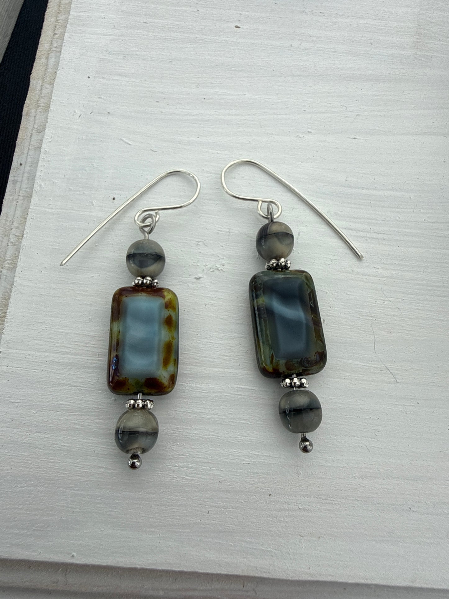 Czech glass earrings