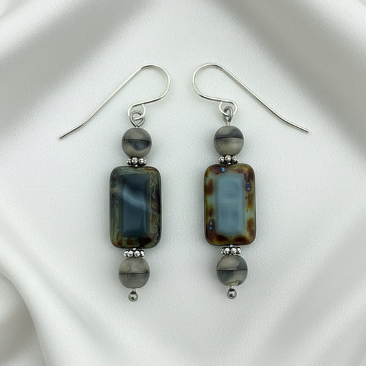Czech glass earrings