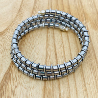 Hematite memory wire bracelet