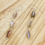 Shell rice earrings