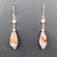 Agate tears earrings