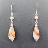 Agate tears earrings