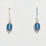 Hematite Barrel Earrings Short