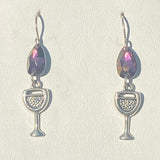 Wine Glass Earrings