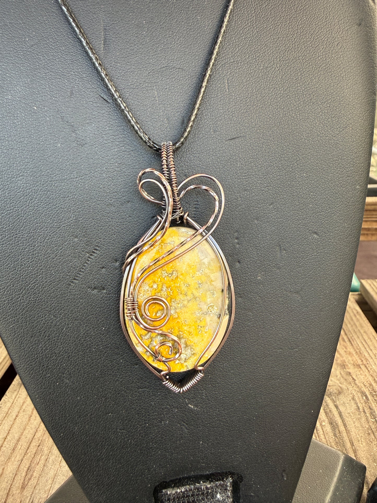 Jasper Wire Wrapped Pendant