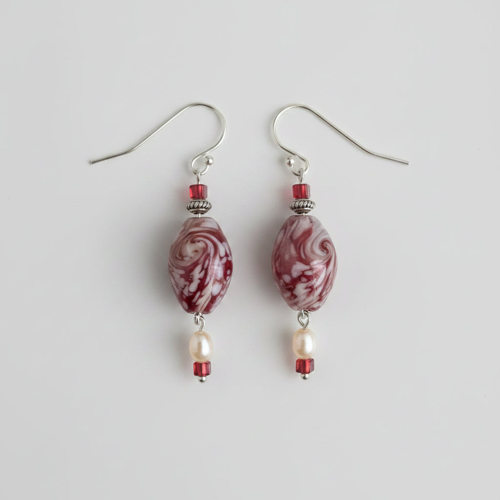 Rosewater Swirl Earrings