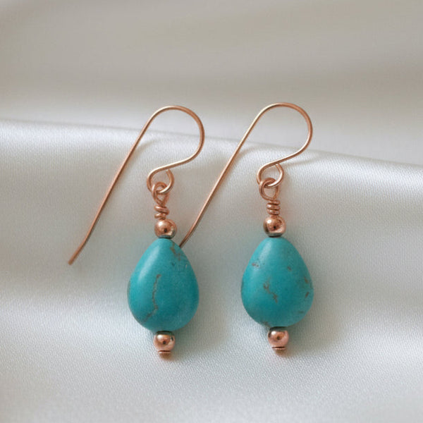 Copper Turquoise Oasis Earrings – Giulian Lyn