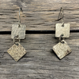 Sterling Hammered Earrings
