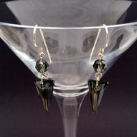 Silver Night Spike Earrings - Giulian Lyn