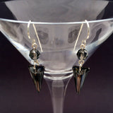 Silver Night Spike Earrings - Giulian Lyn