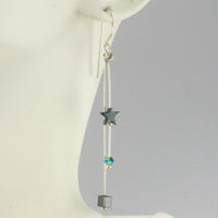 Northern Lights and Hematite Earrings - Giulian Lyn