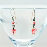 Rose Butterfly Earrings - Giulian Lyn