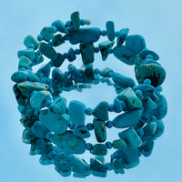 Turquoise Magnesite Memory Wire Bracelet