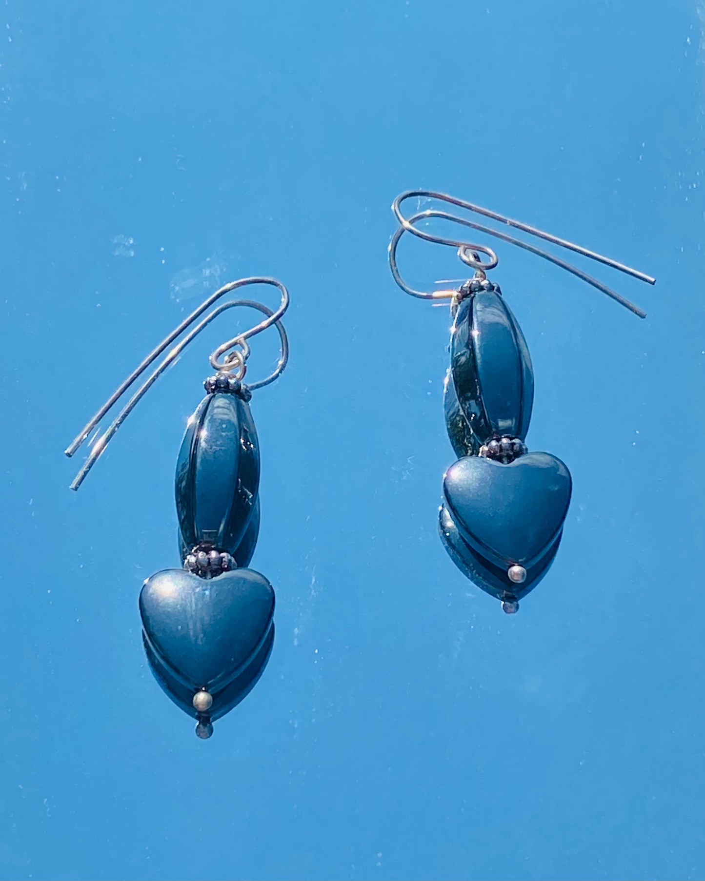 Fancy Hematite Hearts