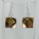 Mini brass and copper diamonds