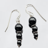 Hematite sphere earrings