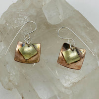 Mini brass and copper diamonds