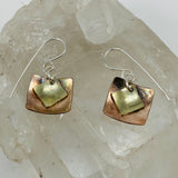 Mini brass and copper diamonds